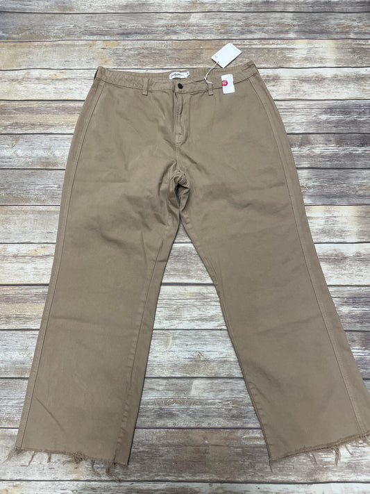 Jeans Straight By Cme In Brown, Size: 1x