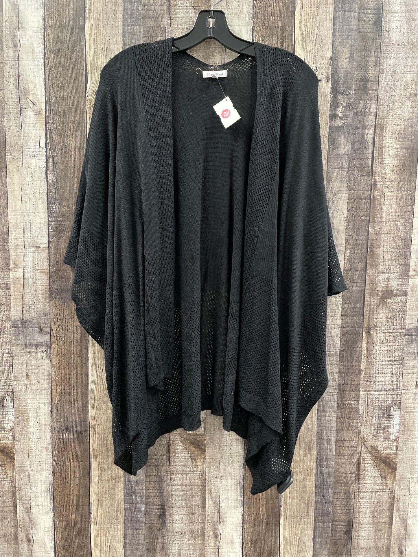 Cardigan By White Birch In Black, Size: 1x