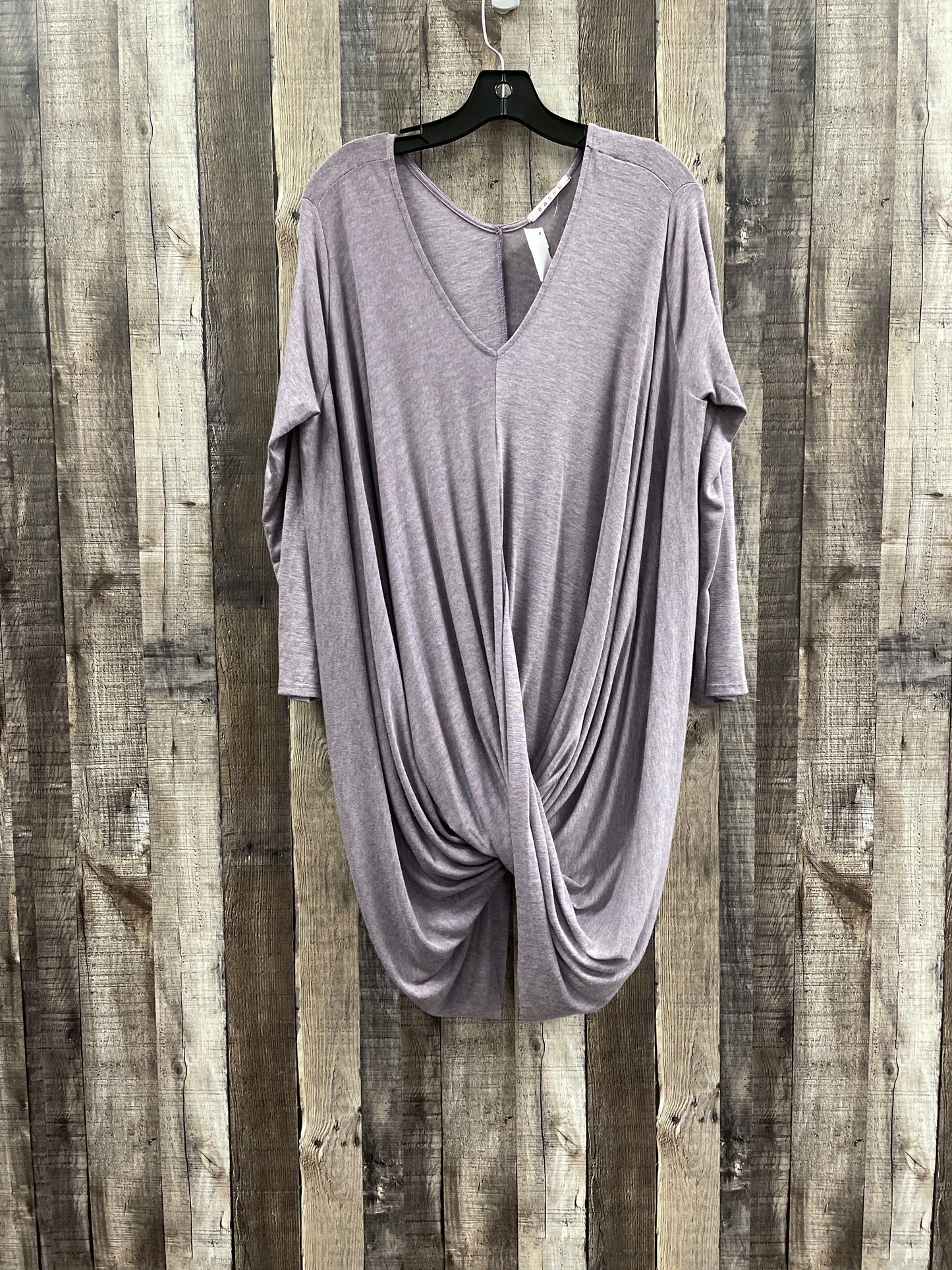 Tunic Long Sleeve By Easel In Purple, Size: L