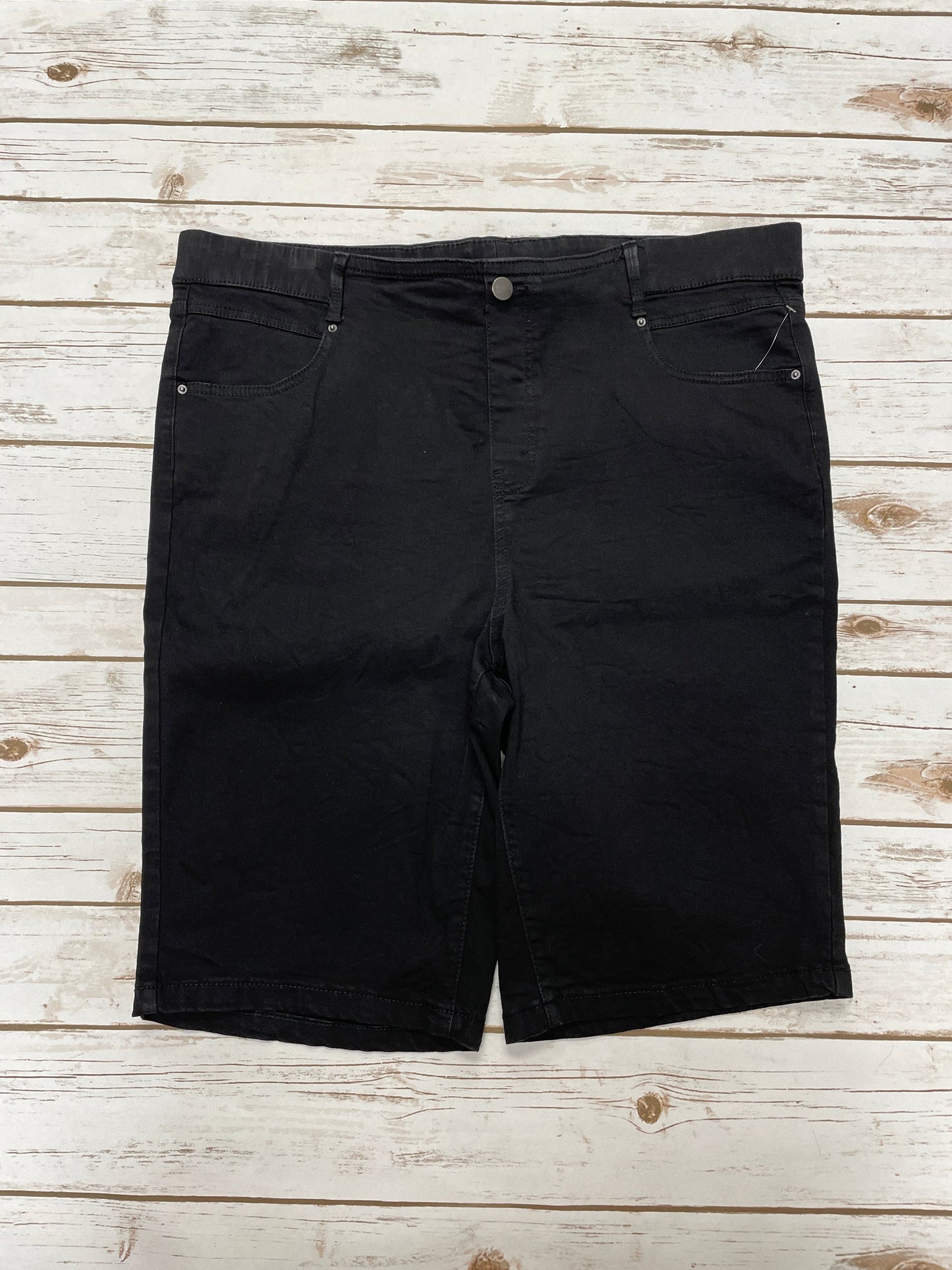 Shorts By Terra & Sky In Black, Size: 1x