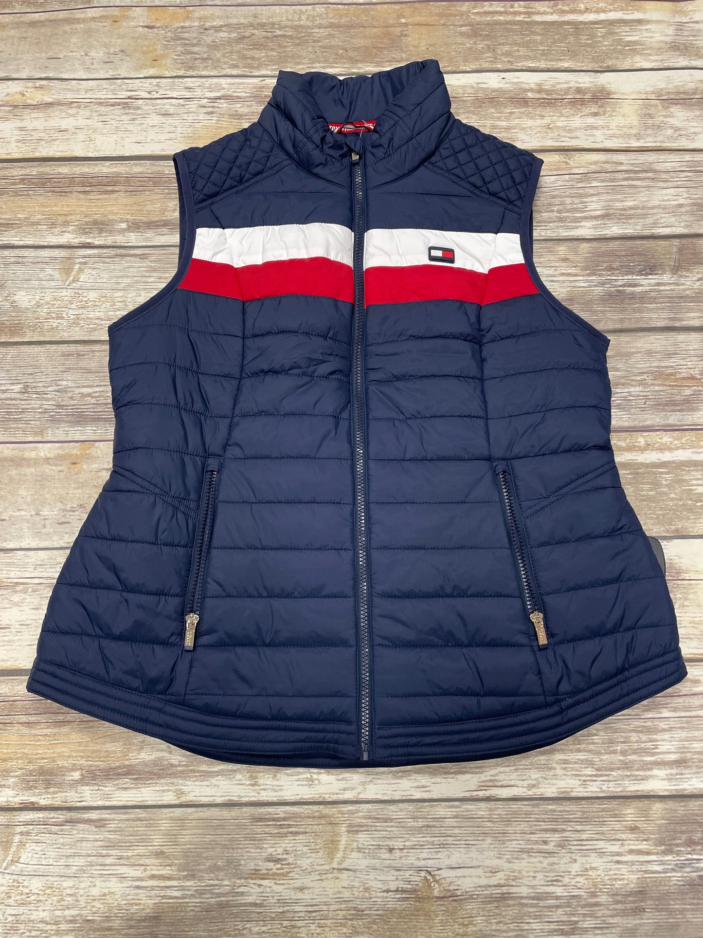 Vest Puffer & Quilted By Tommy Hilfiger In Navy, Size: Xl