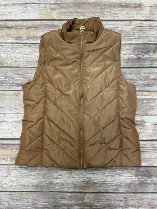 Vest Puffer & Quilted By Michael By Michael Kors In Brown, Size: L