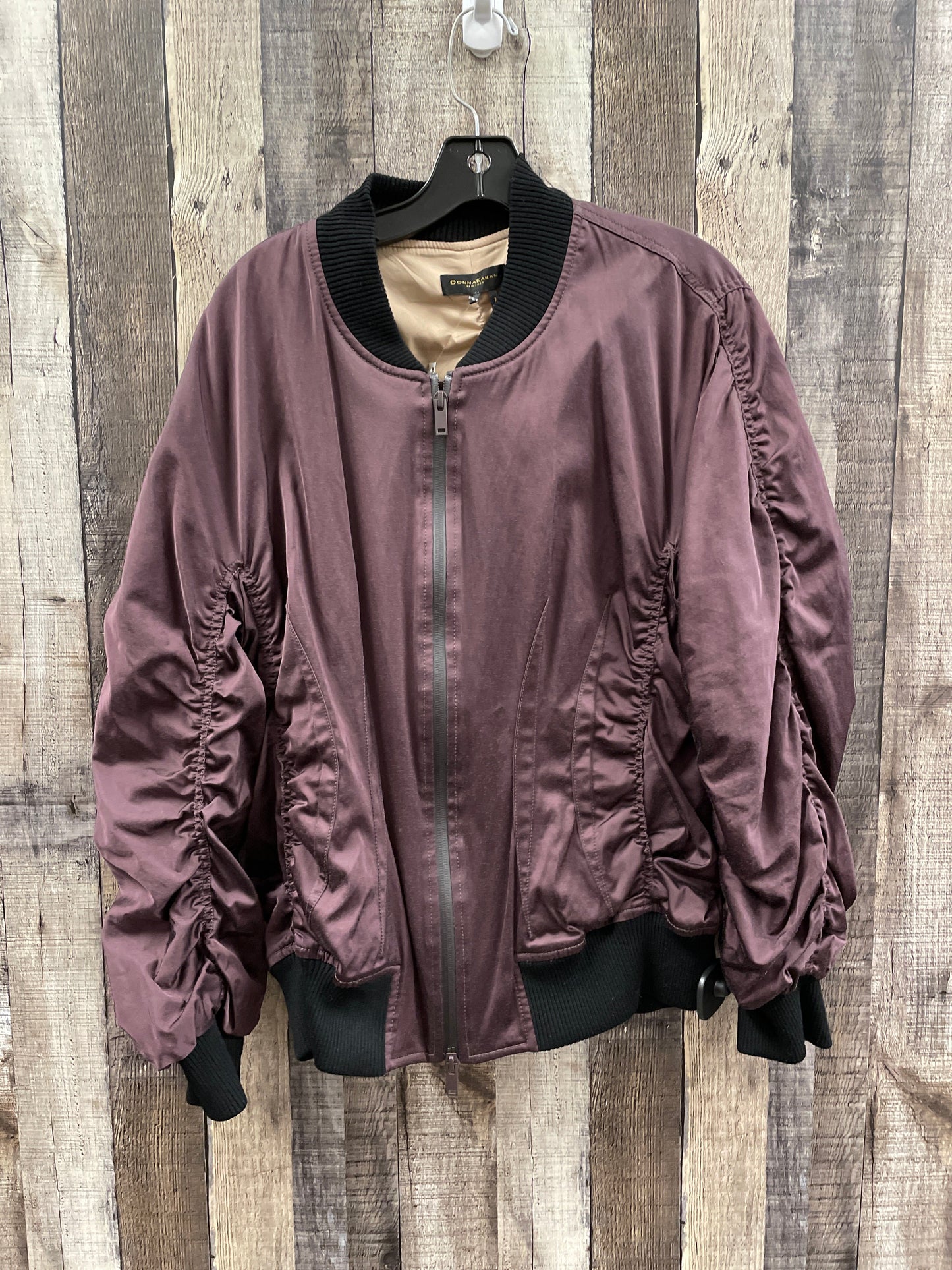 Jacket Other By Donna Karan In Purple, Size: L