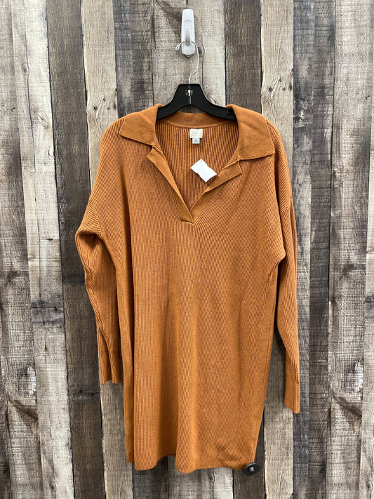 Dress Sweater By A New Day In Brown, Size: M