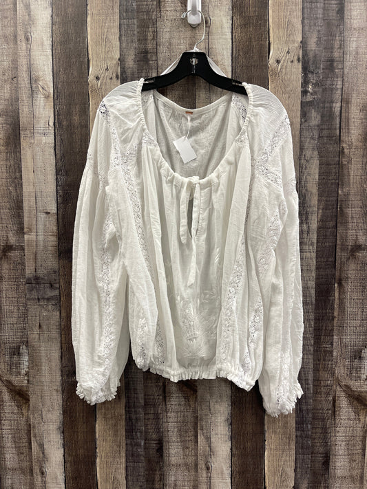 Top Long Sleeve By Free People In White, Size: L