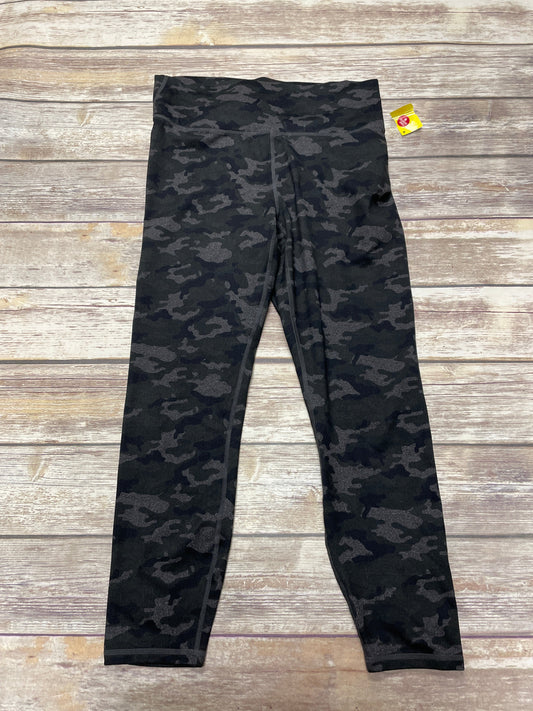 Athletic Leggings By Fabletics In Camouflage Print, Size: L