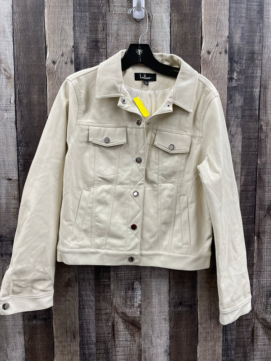 Jacket Moto By Lulus In Ivory, Size: S