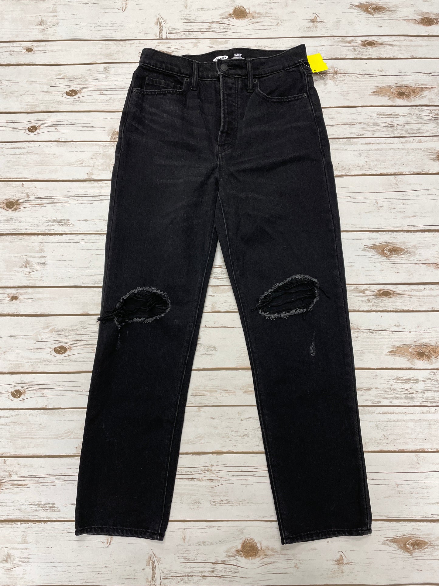 Jeans Skinny By Old Navy In Black Denim, Size: 4