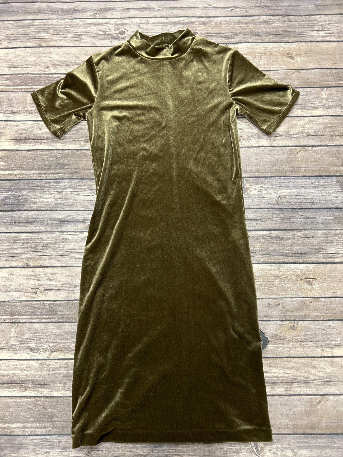 Dress Casual Midi By Zara In Green, Size: M