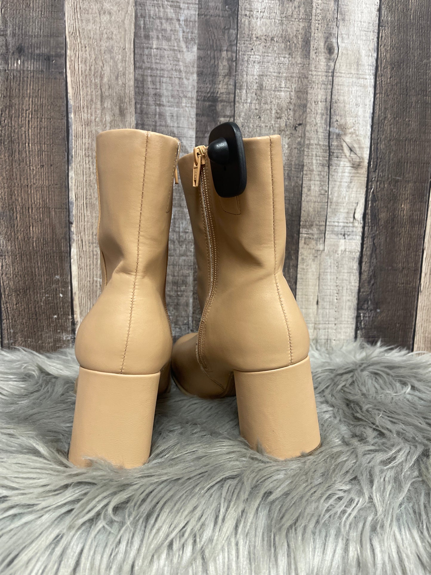 Boots Ankle Heels By A New Day In Tan, Size: 8