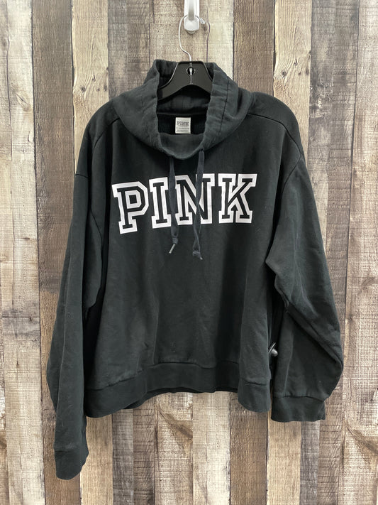 Top Long Sleeve By Pink In Black & White, Size: Xxl