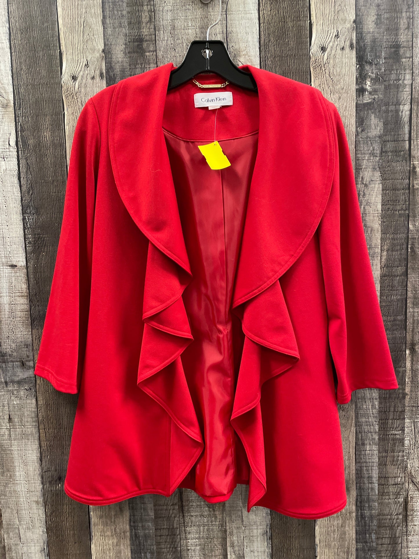 Jacket Other By Calvin Klein In Red, Size: S