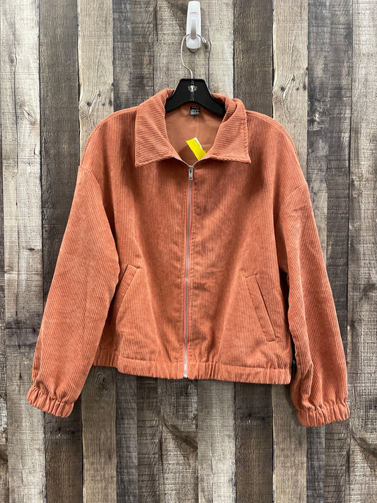 Jacket Moto By Shein In Orange, Size: S