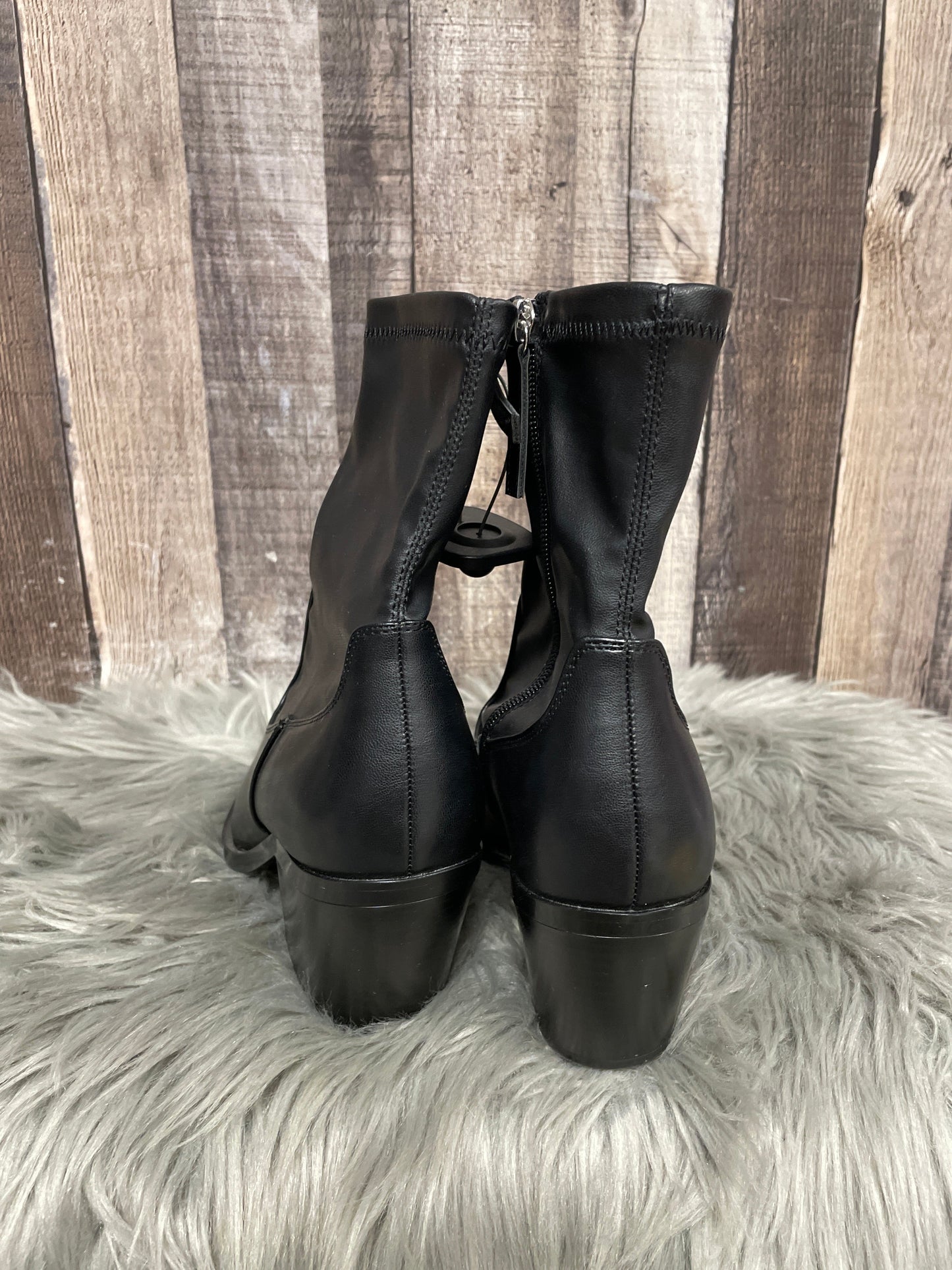 Boots Ankle Heels By Zara In Black, Size: 7