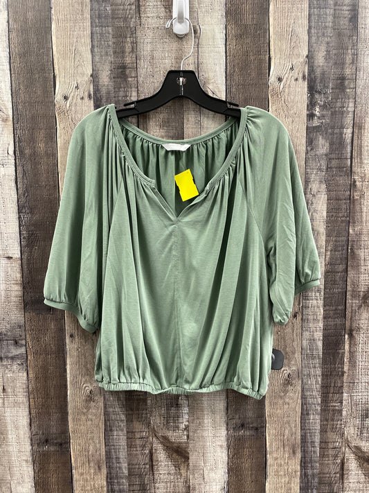 Top Short Sleeve By Lucky Brand In Green, Size: M