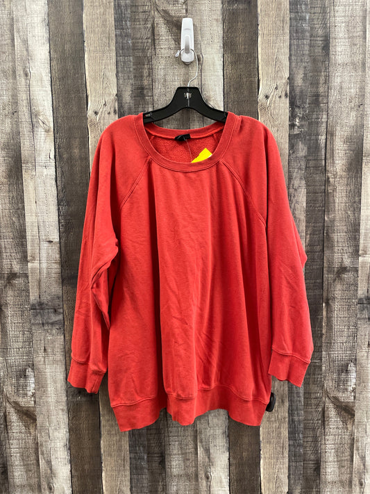 Sweatshirt Crewneck By Torrid In Red, Size: 2x