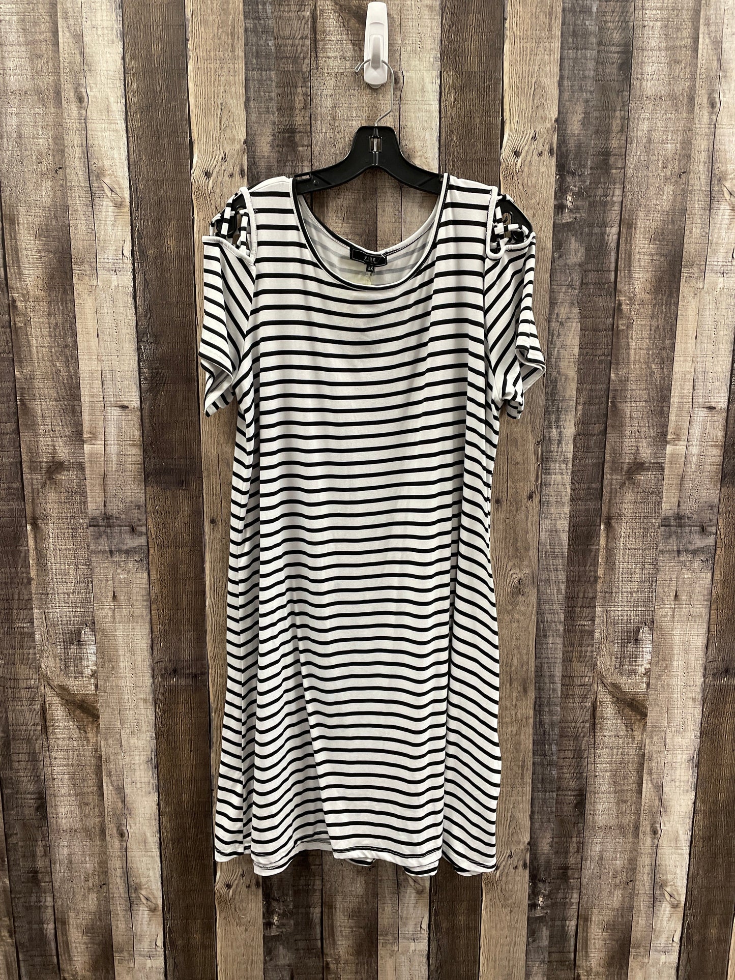 Dress Casual Short By Vibe In Striped Pattern, Size: Xl