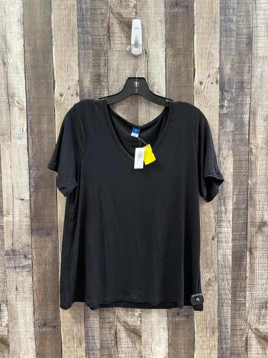 Top Short Sleeve By Old Navy In Black, Size: M