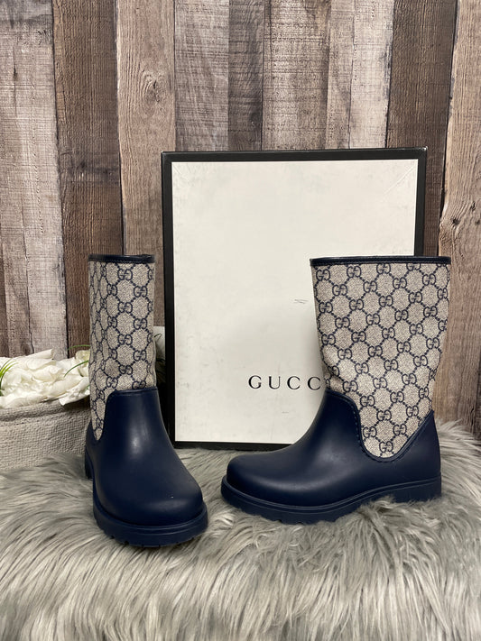 Boots Luxury Designer By Gucci In Blue