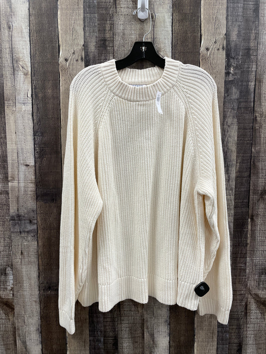 Sweater By Old Navy In Ivory, Size: Xxl