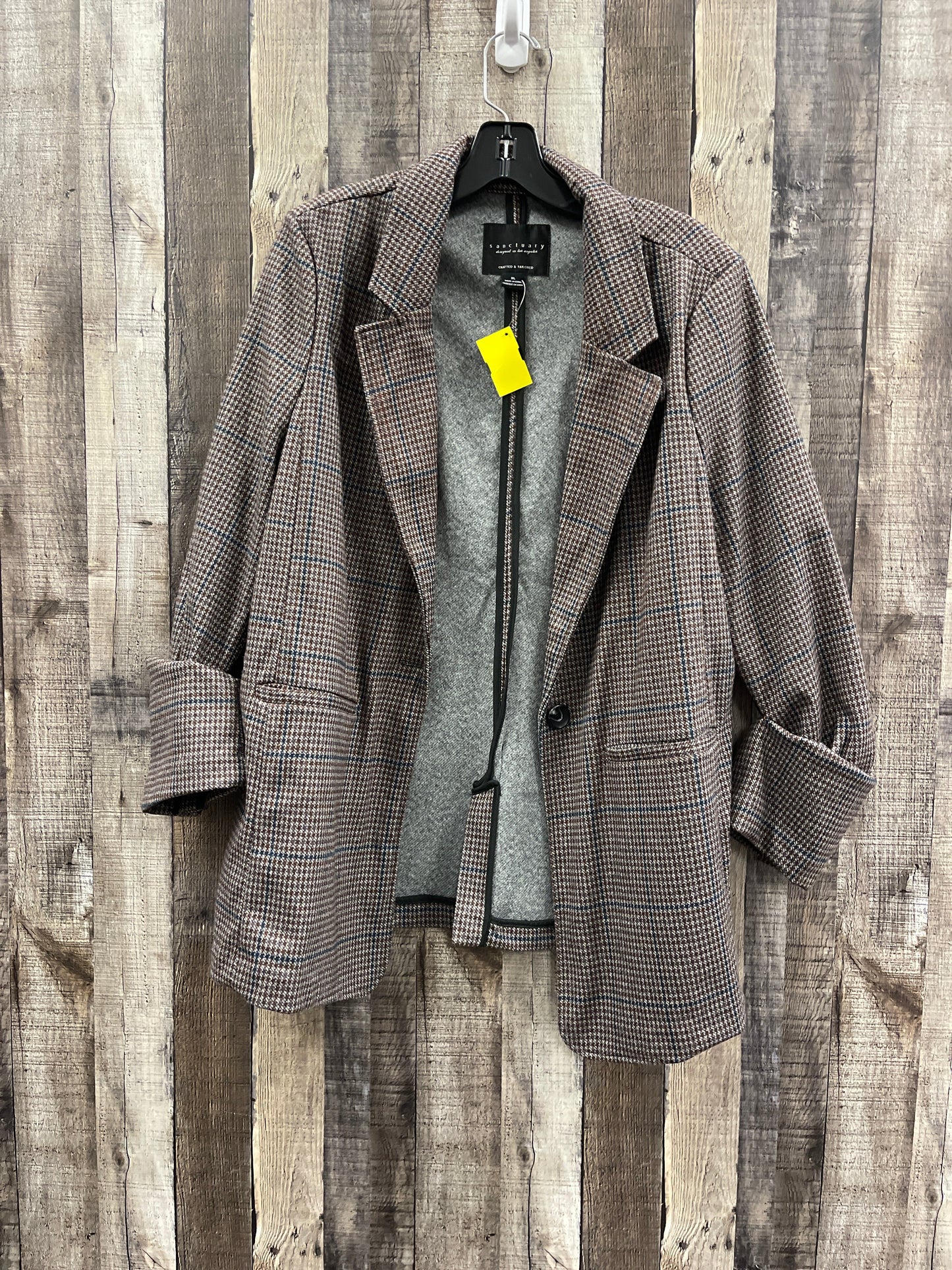 Blazer By Sanctuary In Plaid Pattern, Size: Xl