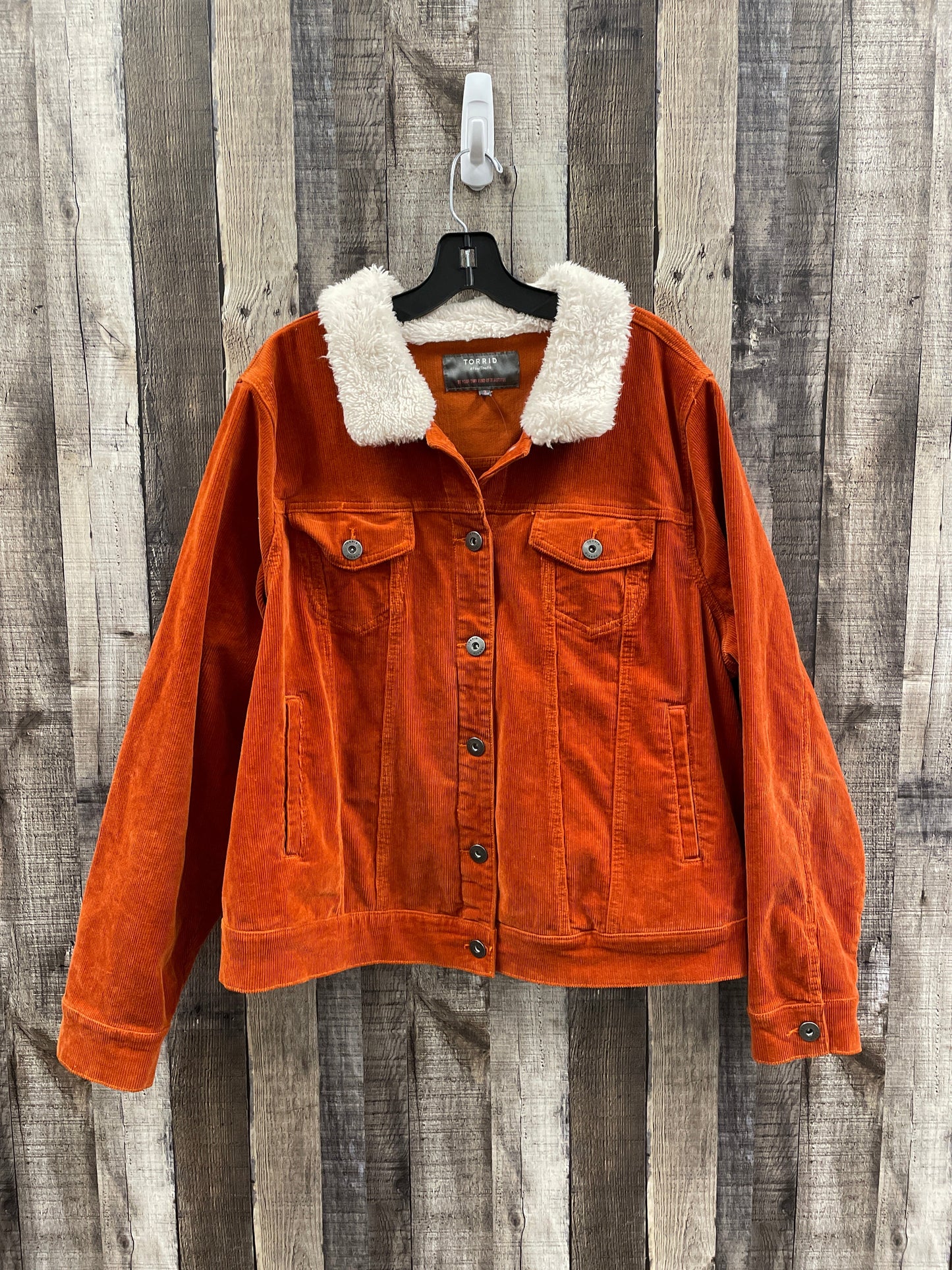 Jacket Other By Torrid In Orange, Size: 3x