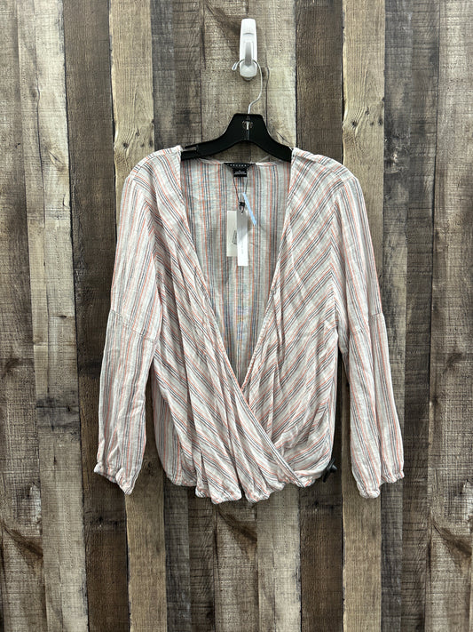 Top Long Sleeve By Sanctuary In Striped Pattern, Size: L