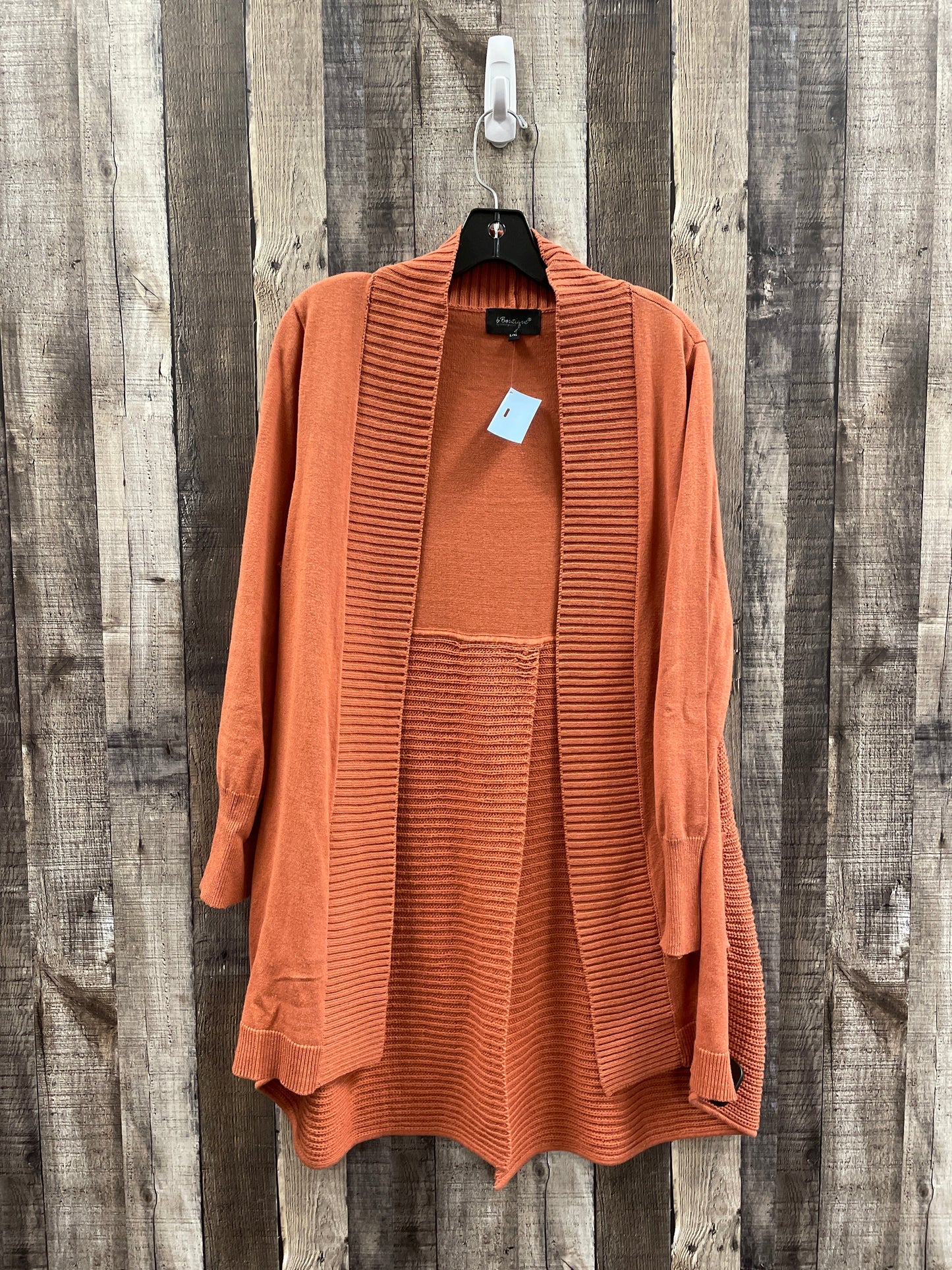 Sweater Cardigan By Cme In Orange, Size: L