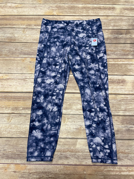 Athletic Leggings By Athleta In Tie Dye Print, Size: L