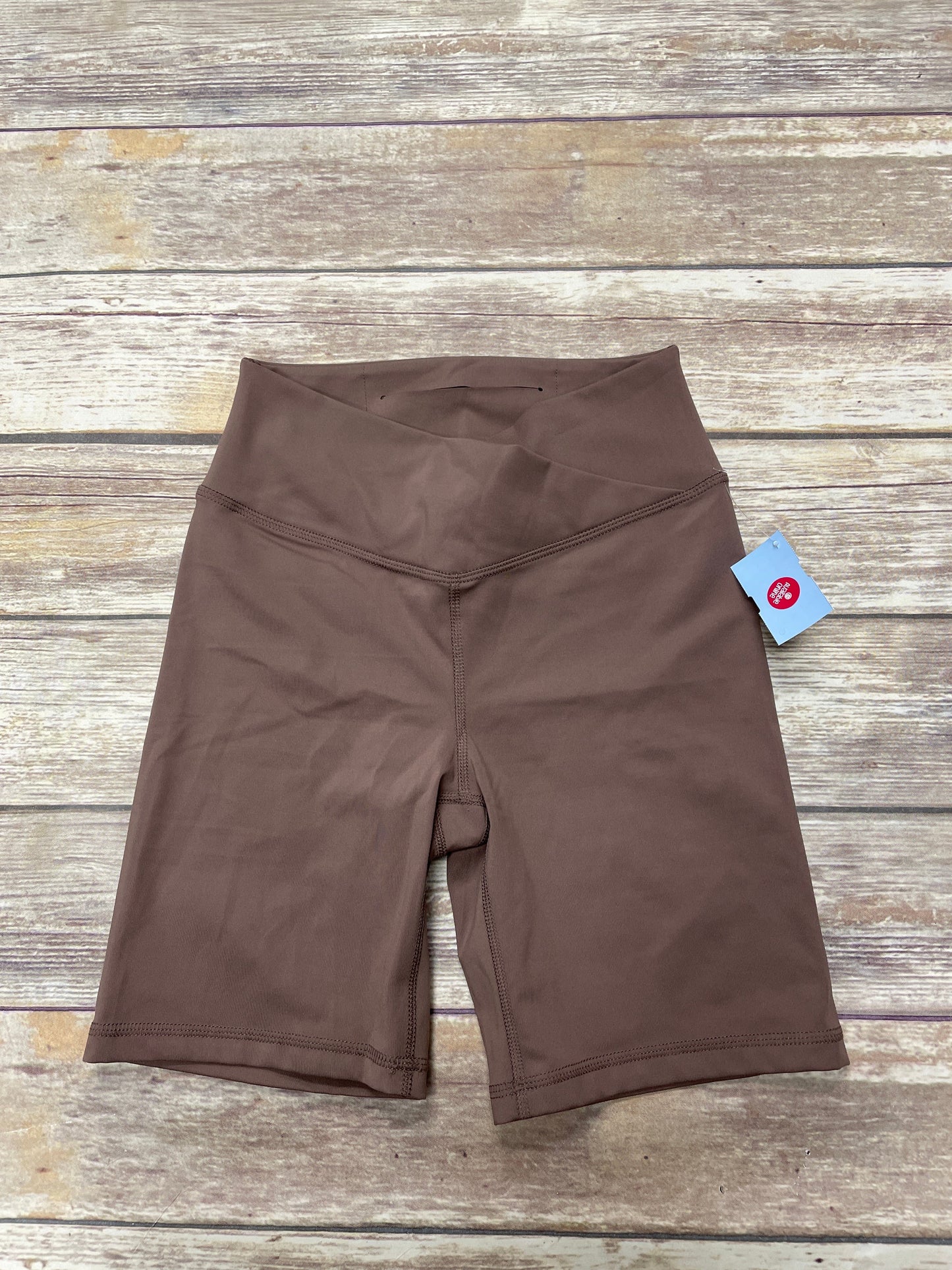 Athletic Shorts By Mono B In Brown, Size: L