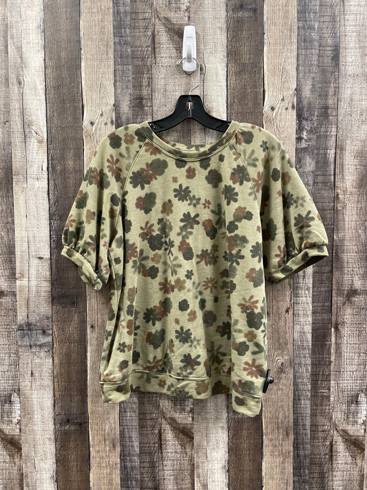 Top Short Sleeve By Sonoma In Green, Size: L