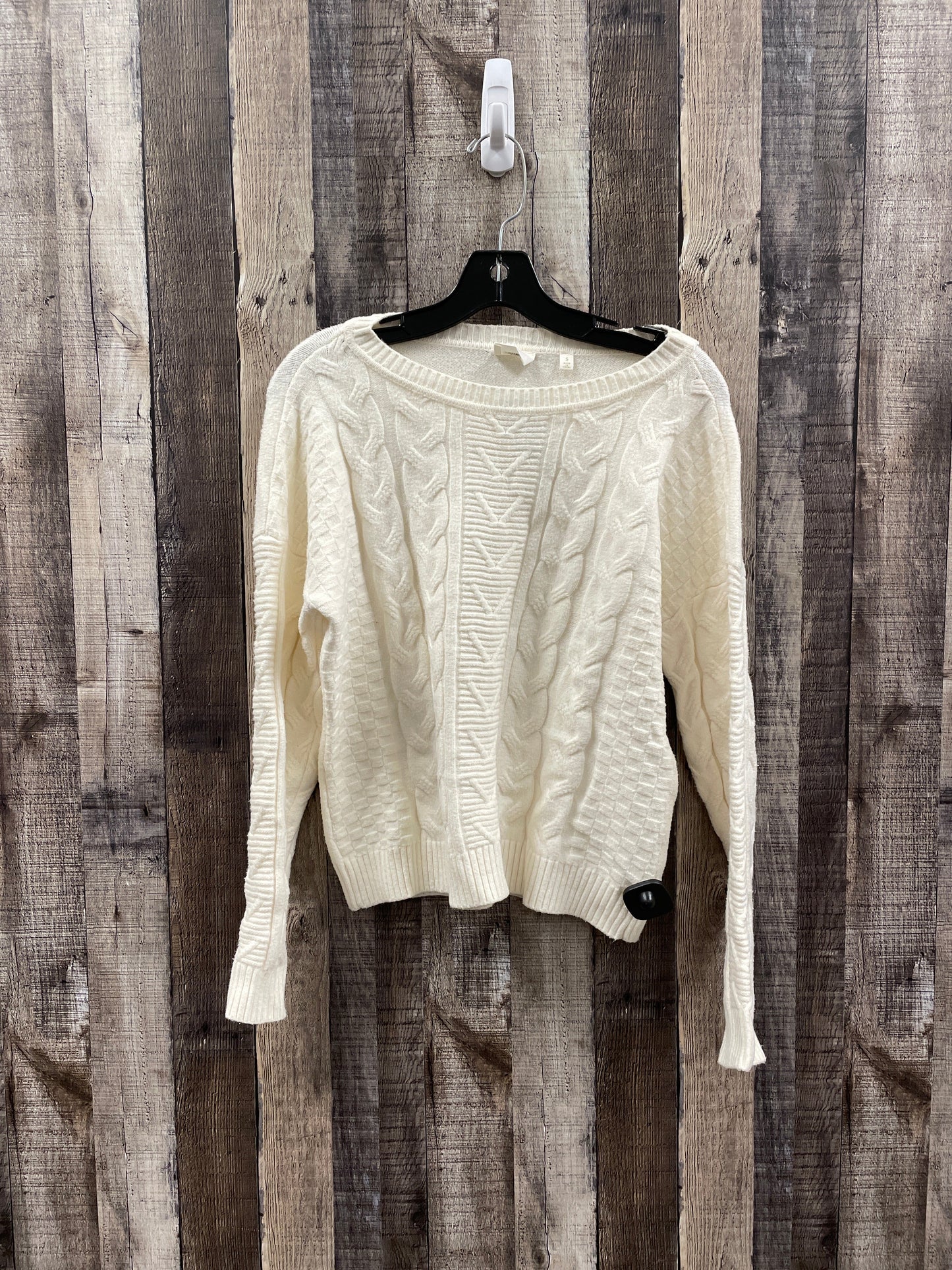 Sweater By Cyrus Knits In Ivory, Size: S