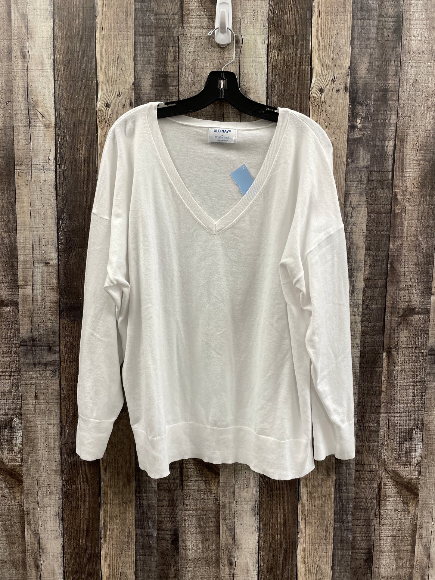 Sweater By Old Navy In White, Size: Xl