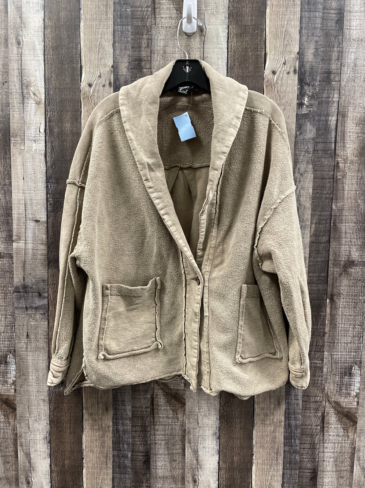 Jacket Other By Forever 21 In Taupe, Size: S