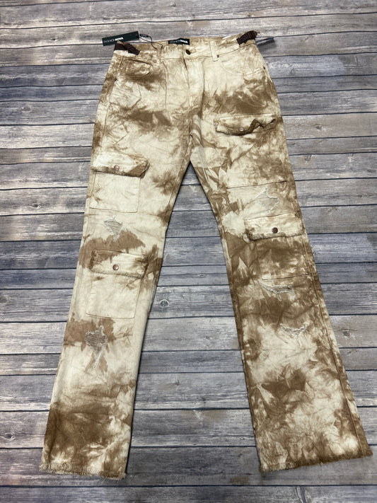 Jeans Straight By Fashion Nova In Tie Dye Print, Size: 14