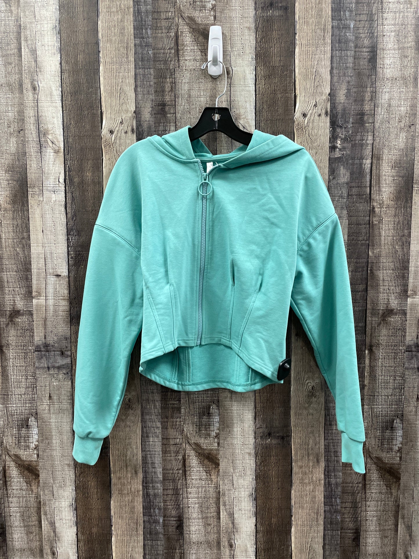 Athletic Jacket By Fabletics In Teal, Size: S