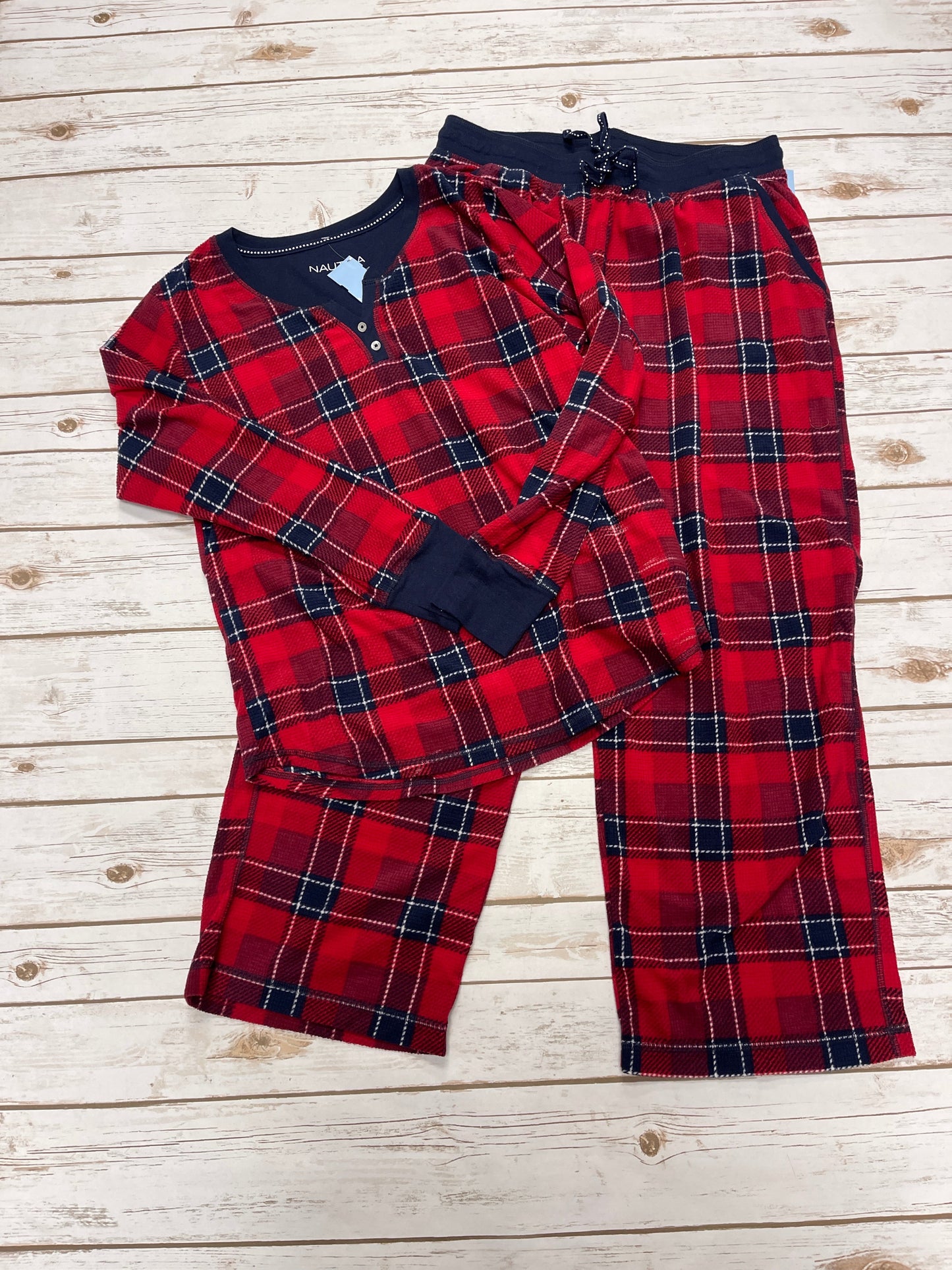 Pajamas 2pc By Nautica In Red, Size: L