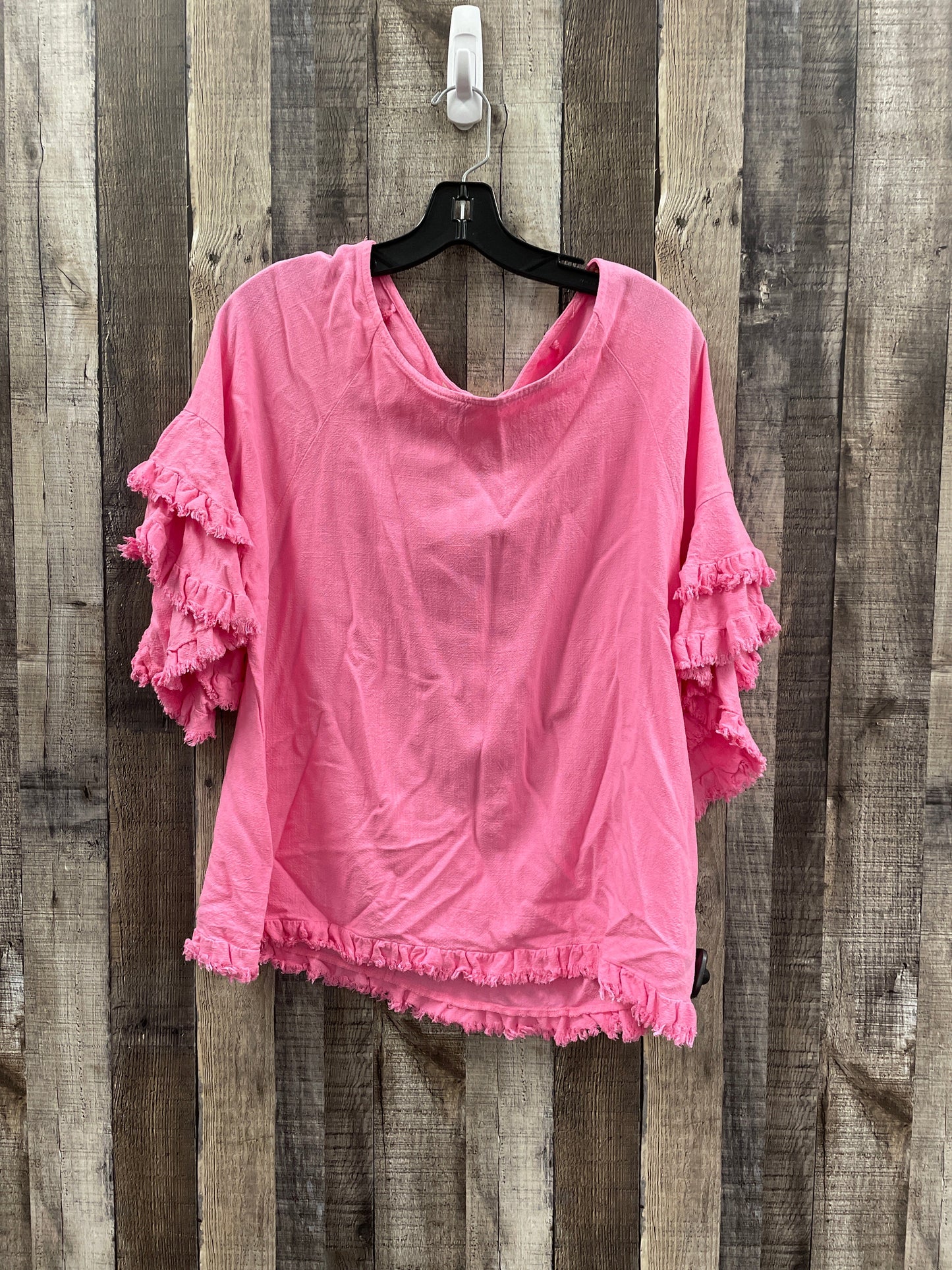 Top Short Sleeve By Umgee In Pink, Size: S