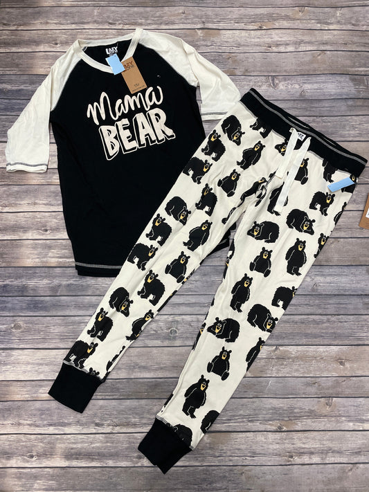 Pajamas 2pc By Cme In Black & Cream, Size: S