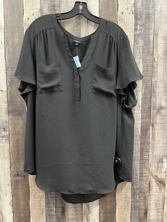 Top Short Sleeve By Torrid In Black, Size: 3x