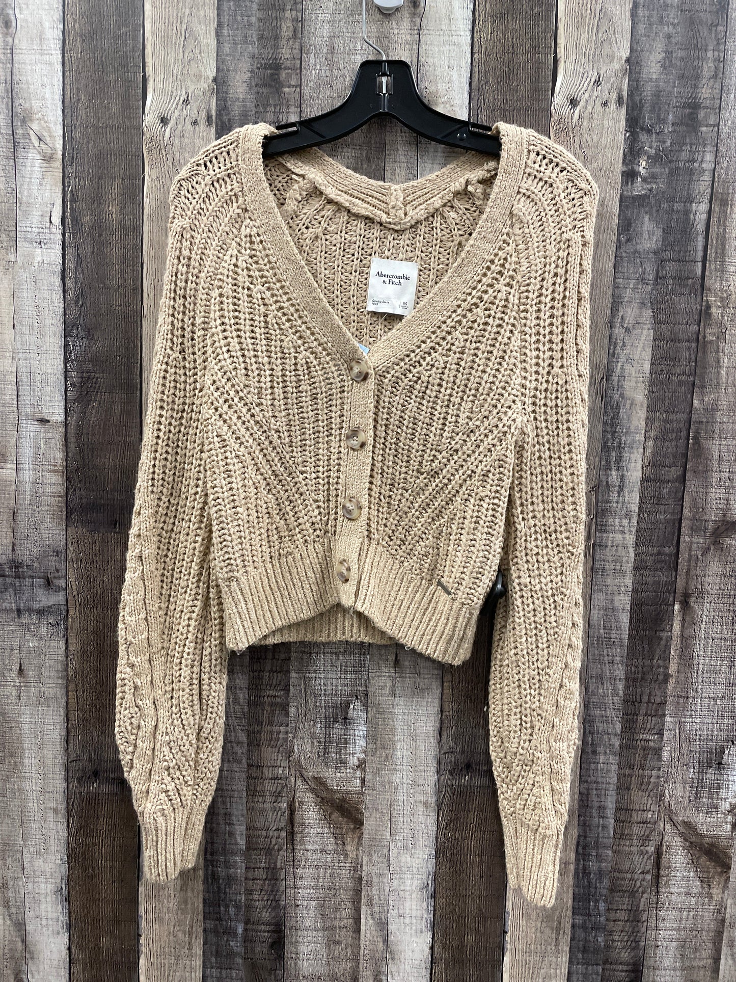 Sweater By Abercrombie And Fitch In Tan, Size: Xs