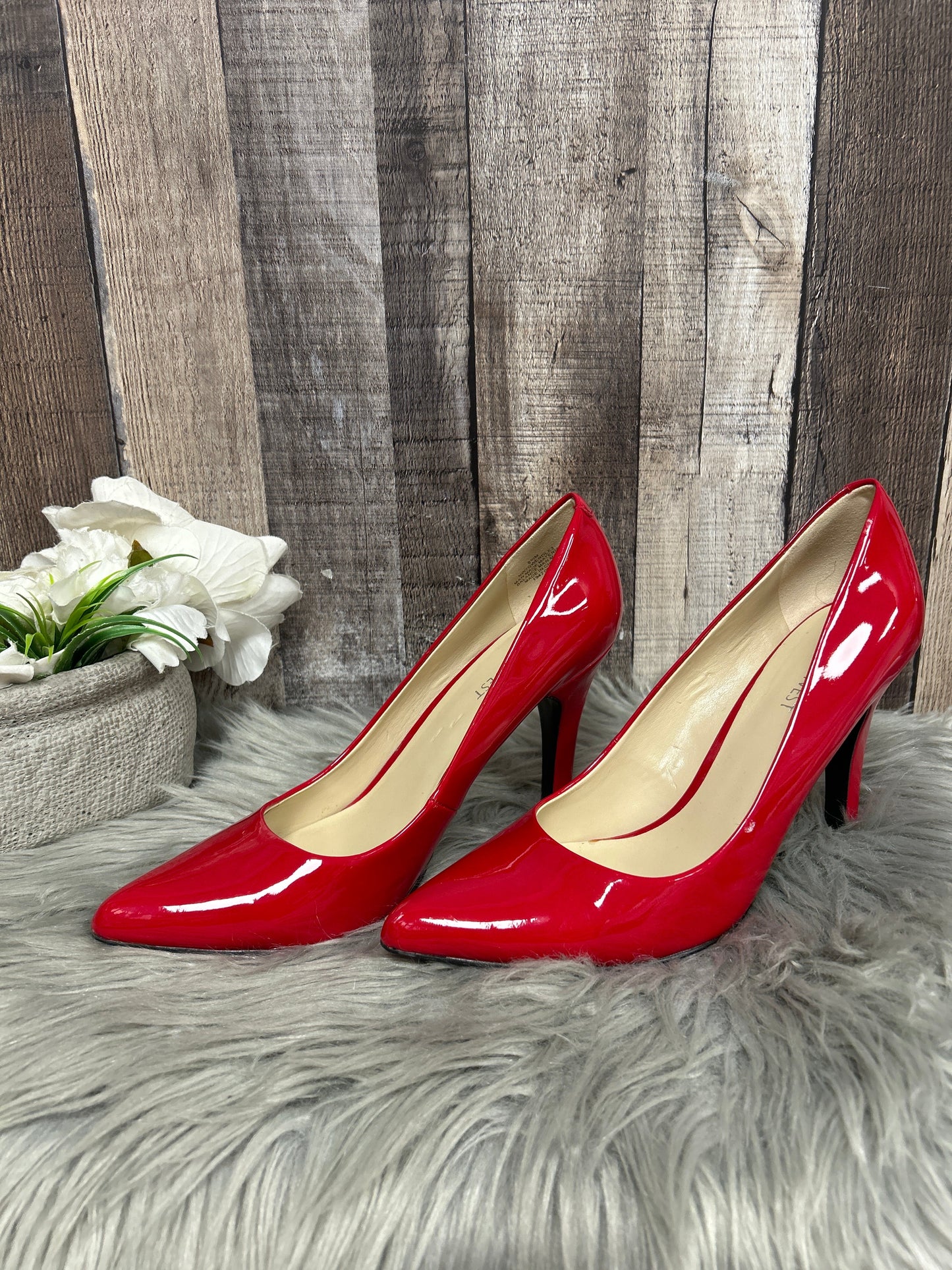 Shoes Heels Stiletto By Nine West In Red, Size: 8.5