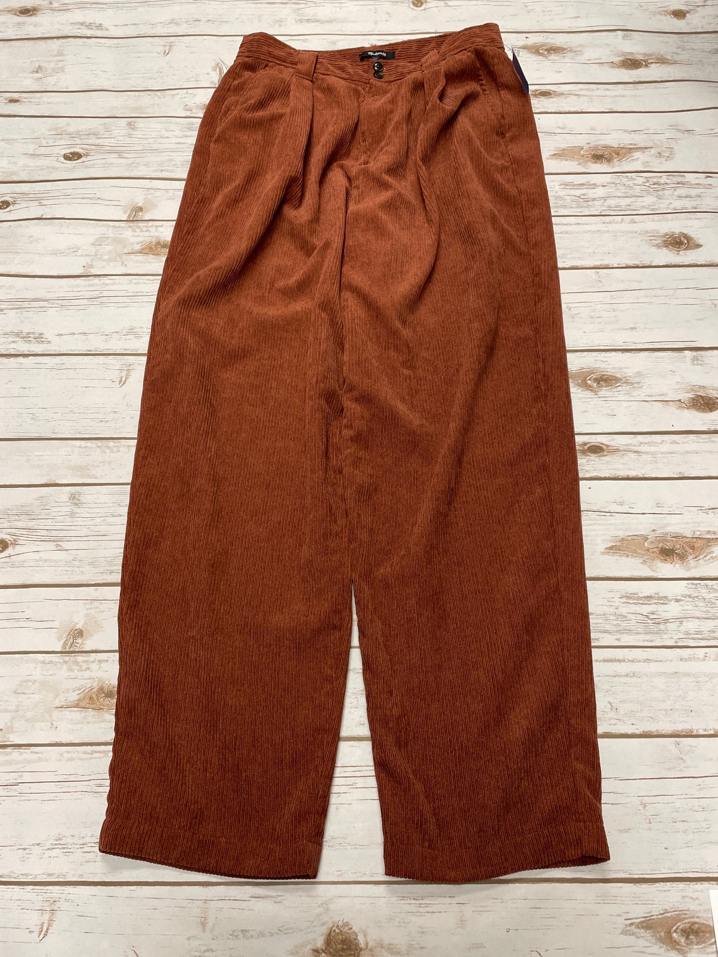 Pants Corduroy By Madewell In Brown, Size: 10