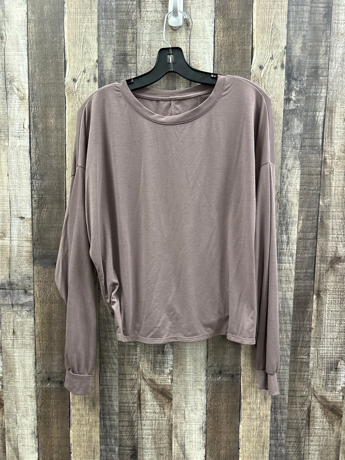 Athletic Top Long Sleeve Collar By Old Navy In Brown, Size: M