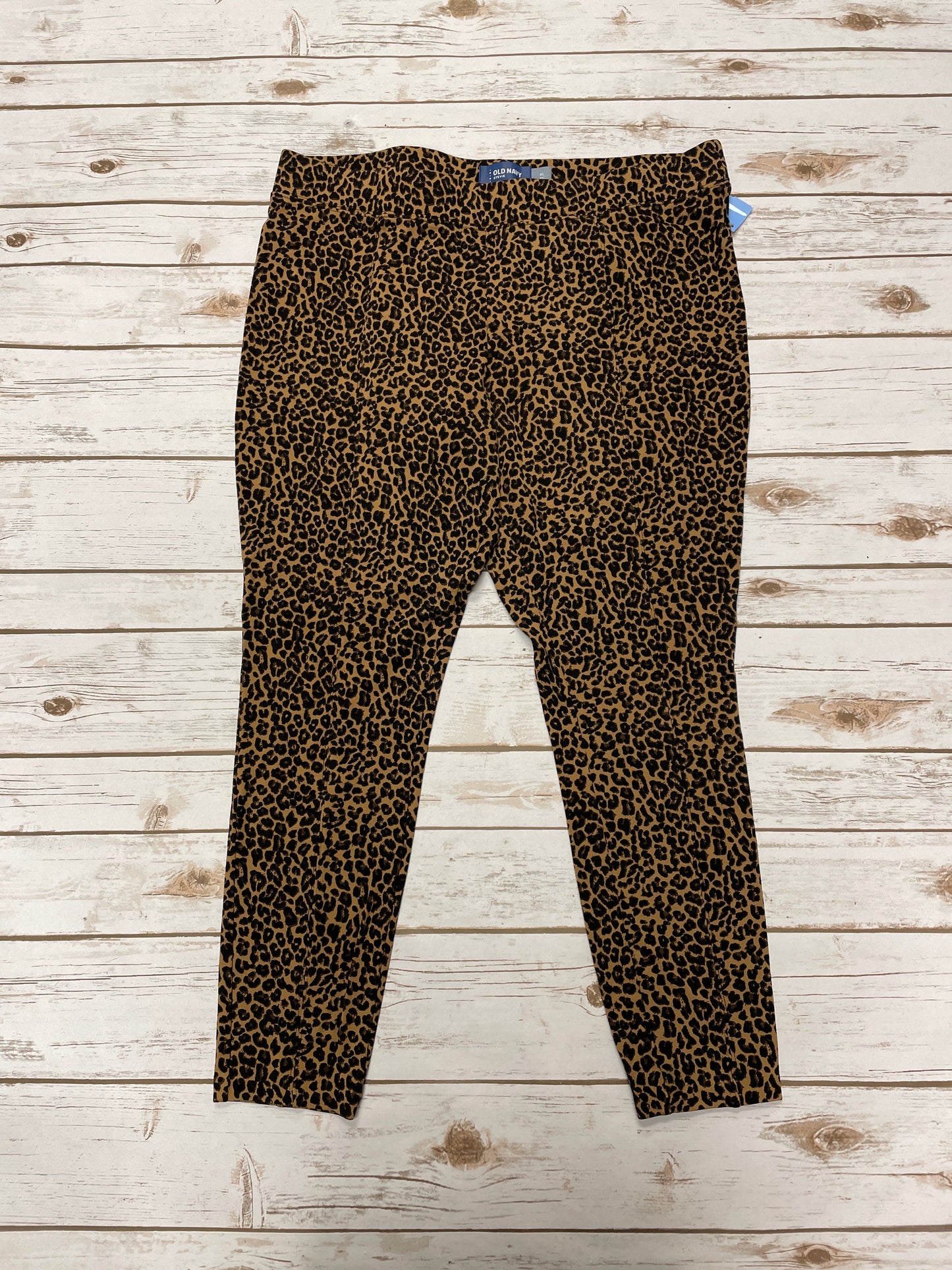 Pants Leggings By Old Navy In Animal Print, Size: Xl