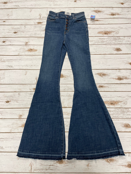 Jeans Flared By We The Free In Blue Denim, Size: 0