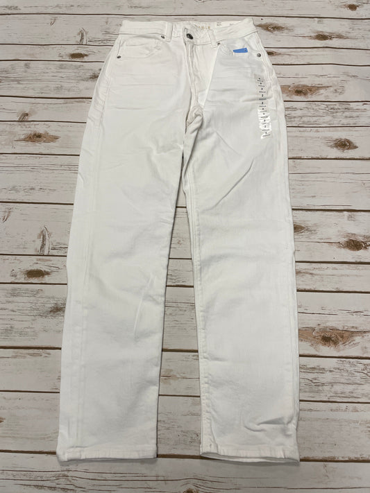 Jeans Straight By American Eagle In White, Size: 2