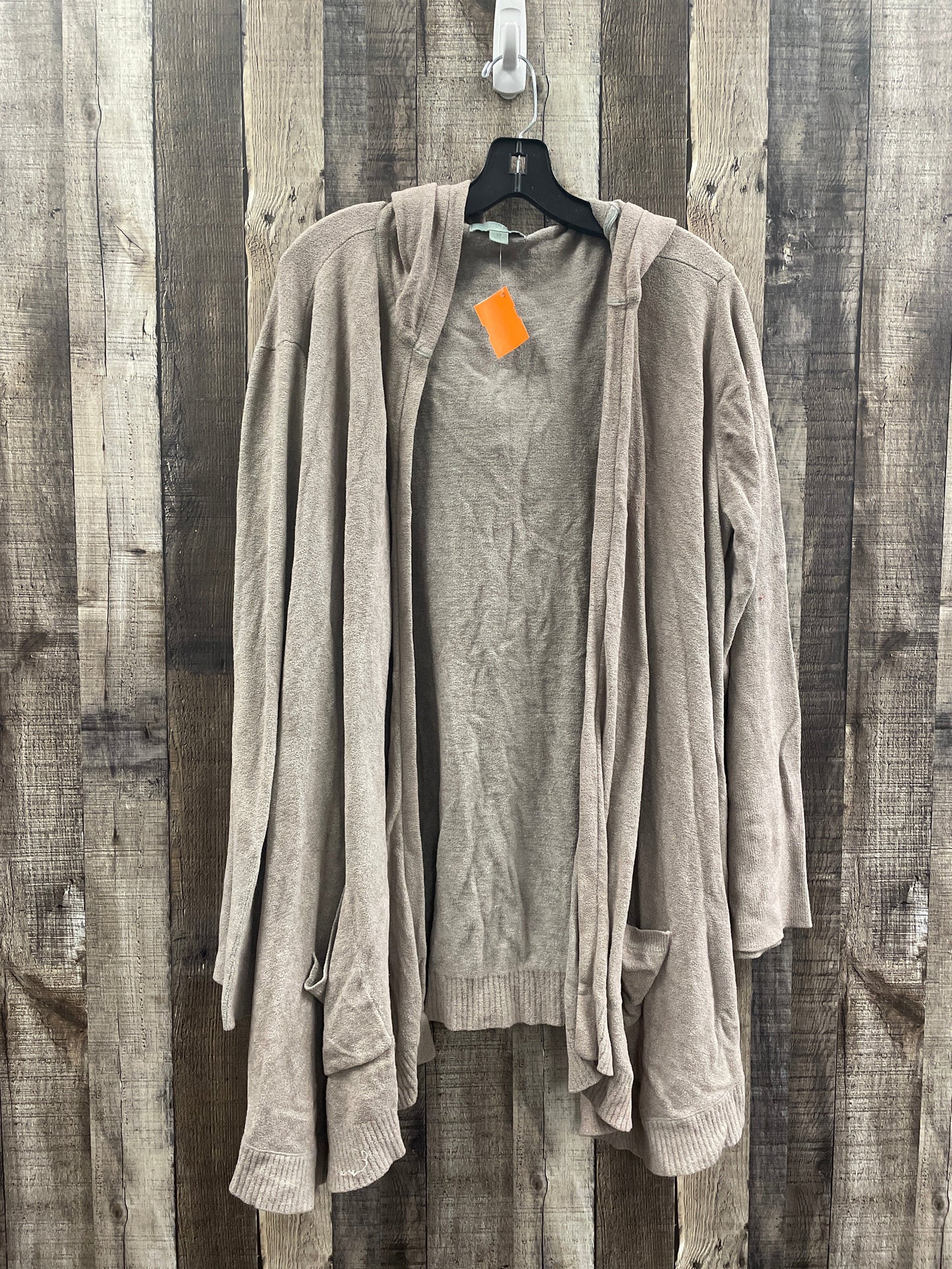 Sweater Cardigan By Barefoot Dreams In Taupe, Size: 2x