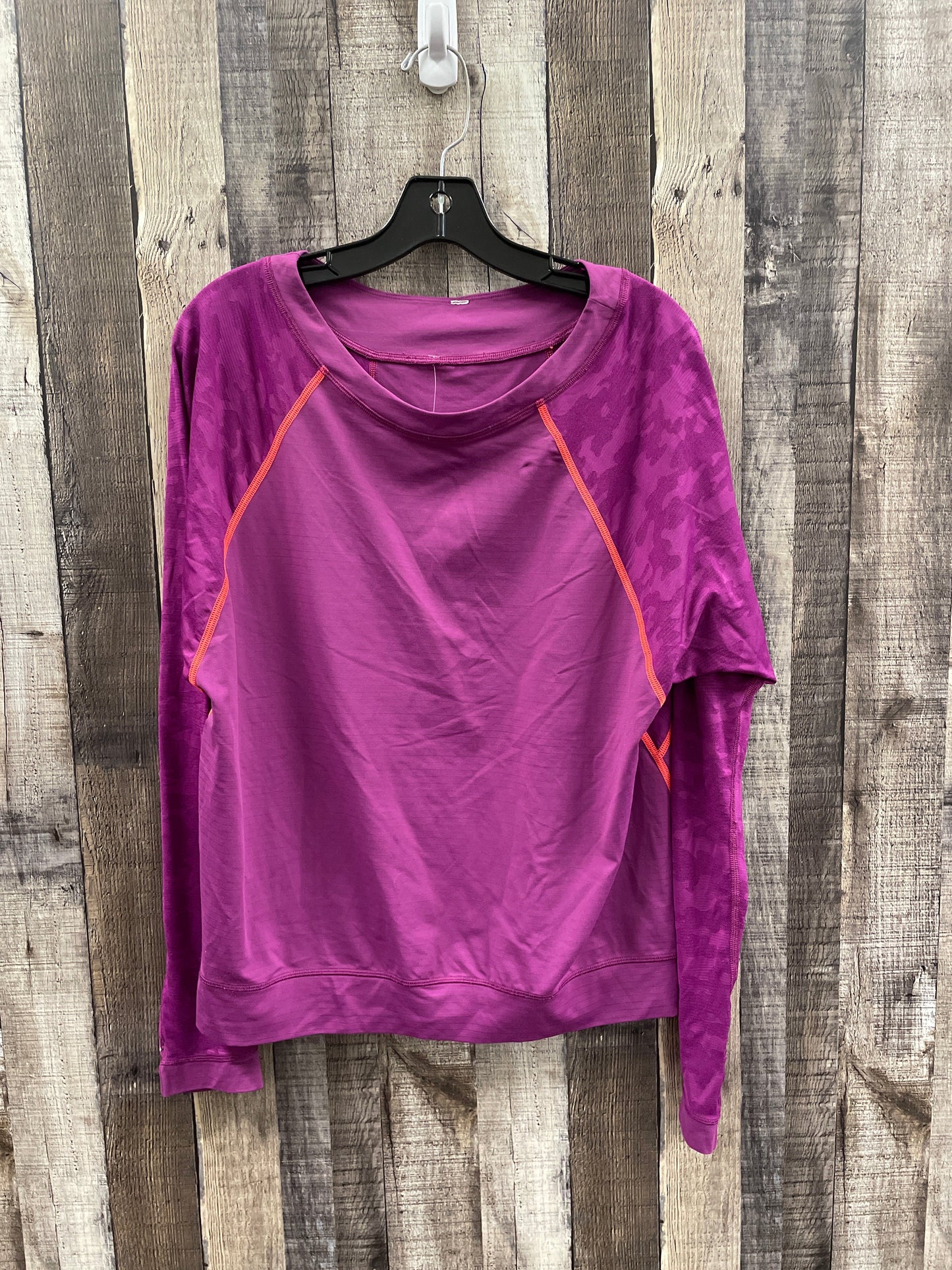 Athletic Top Long Sleeve Crewneck By Lululemon In Pink, Size: M