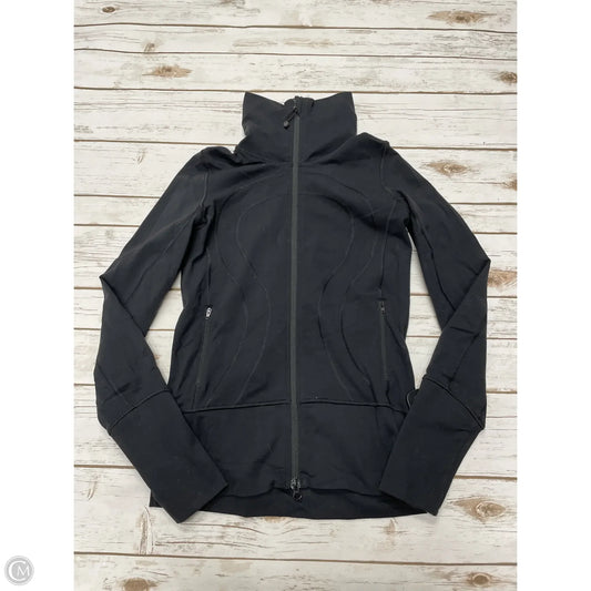 Athletic Jacket By Lululemon In Black, Size: 4